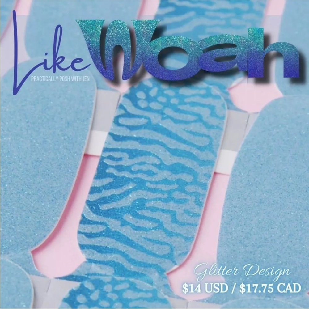 *Retired* Color Street: Like Woah | Blue Green Duochrome 90s Abstract Ombre - Picture 8 of 12